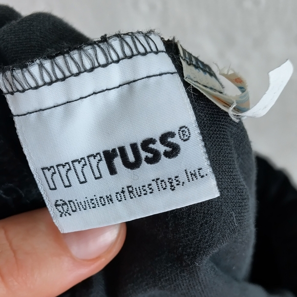 Rus Togs Black Velvet Maxi Skirt Vintage Made in the USA Holiday Heavy Winter - Picture 5 of 6